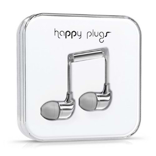 Happy Plugs Kulak içi Kulaklık Parlak Gümüş 7736