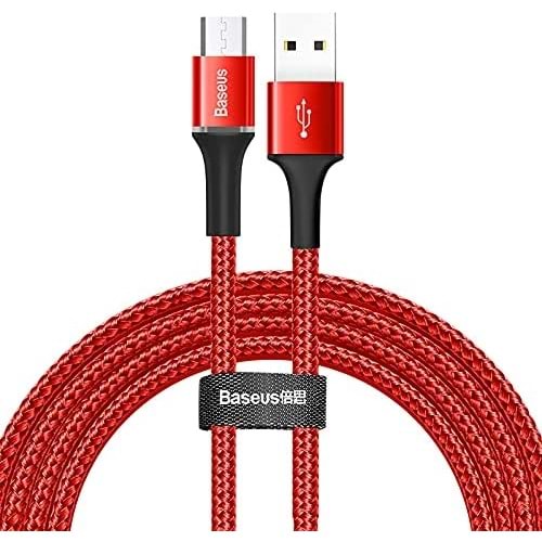 Baseus Halo 2A Micro USB 2M Şarj Kablosu CAMGH-C09 - Kırmızı