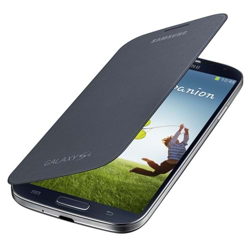 Samsung i9500 Galaxy S4 Orjinal Flip Cover Kılıf - Siyah EF-FI950BBEGWW