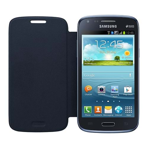 Samsung Galaxy Core Flip Cover Orjinal Kılıf - Lacivert EF-FI826BLEGWW