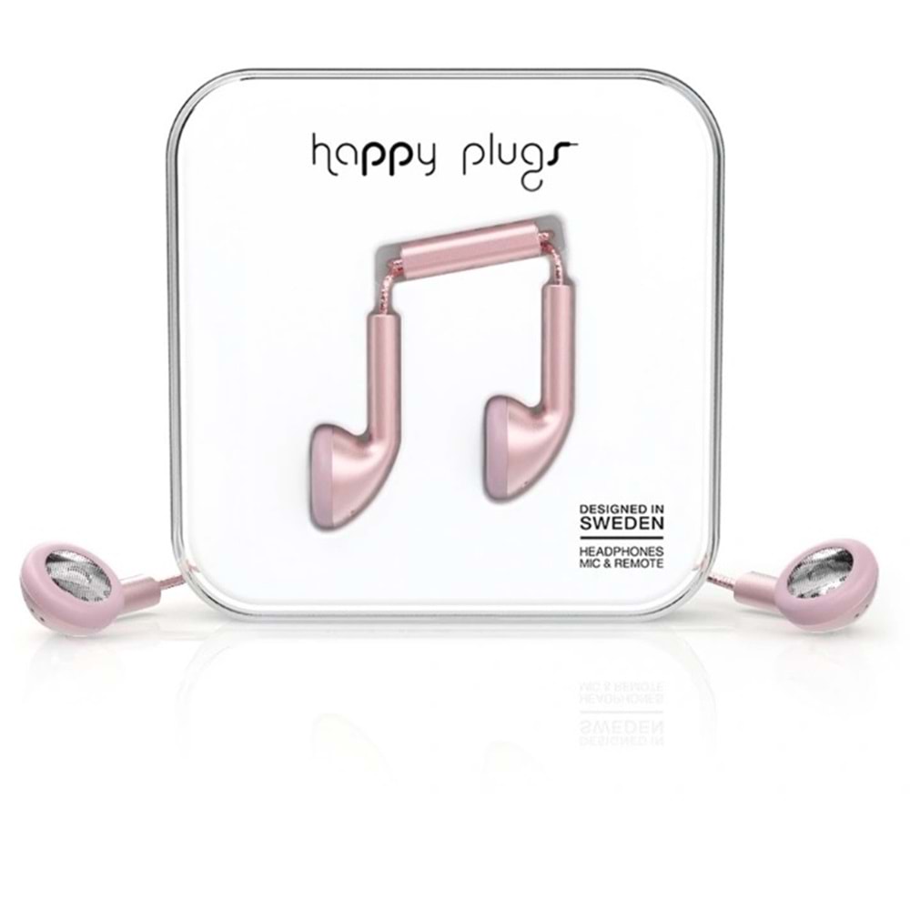 Happy Plugs Kulak içi Kulaklık Pink Gold 7835