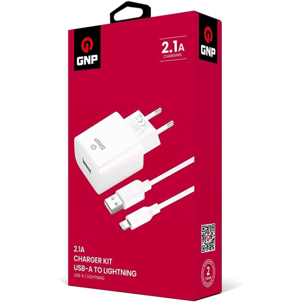 GNP 2.1mah iPhone Lightning Kablo Ve Şarj Cihazı (GENPA Garantili)