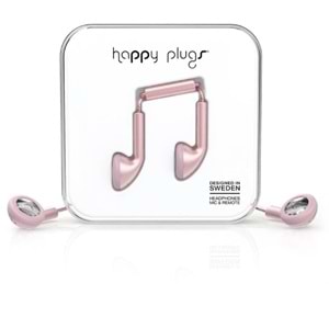 Happy Plugs Kulak içi Kulaklık Pink Gold 7835