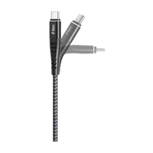 Ttec ExtremeCable Ekstra Dayanıklı USB-A USB-C Şarj Kablosu 150cm Siyah - 2DKX02CS