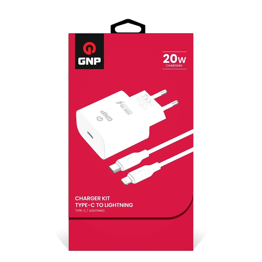 GNP 20W iPhone Lightning Kablo ve Şarj Cihazı (GENPA Garantili)