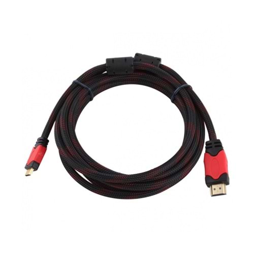 Concord HDMI Kablo 1.5 Metre Ses ve Görüntü Aktarım Kablosu - Siyah/Kırmızı C-513