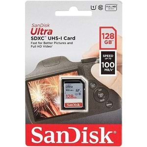 Sandisk Ultra 128gb 100mb/s SDXC Hafıza Kartı SDSDUNR-128G-GN3IN