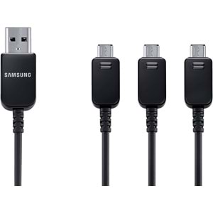 Samsung Multi Charging Orjinal Kablo 1.3M ET-TG900U - Siyah (Outlet)