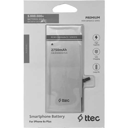 TTEC iPhone 6S Plus Performans Batarya 2750mAh - 2BTP116